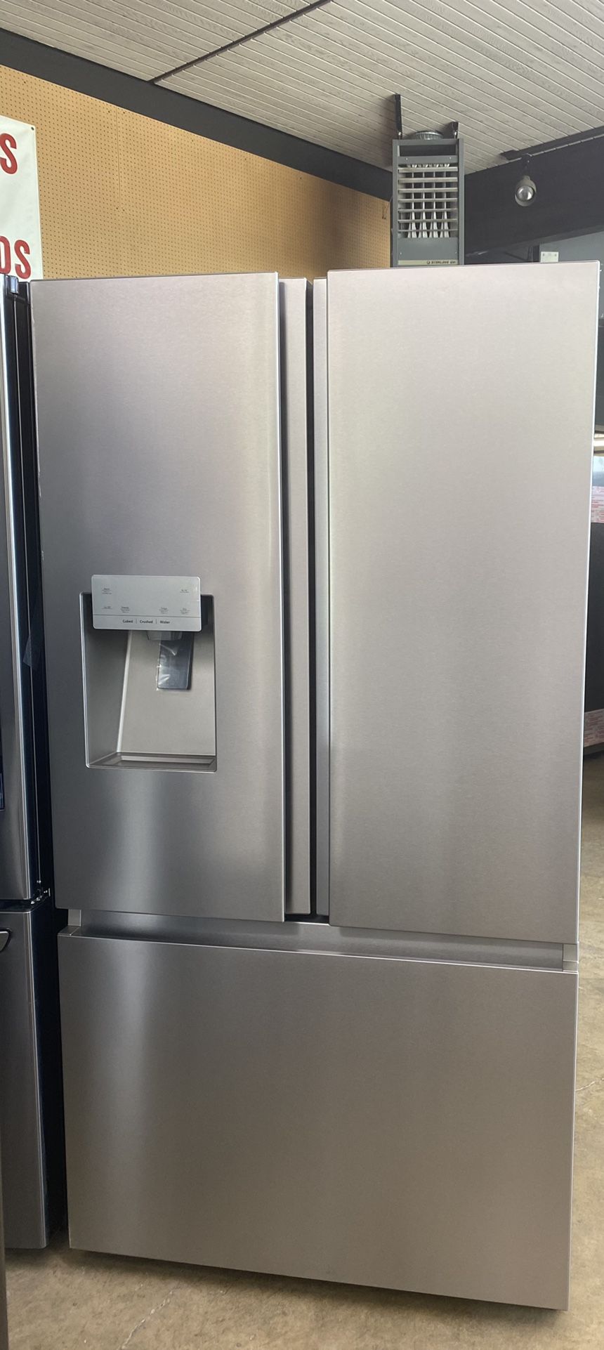 Hisense French door stainless steel refrigerator