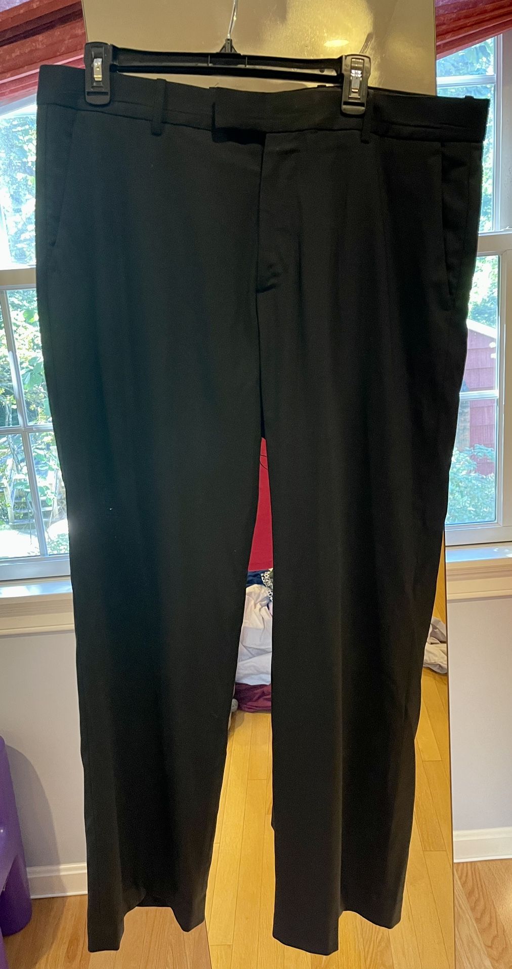 NWOT Theory Flat Front Black Dress Pants, Size 36/30