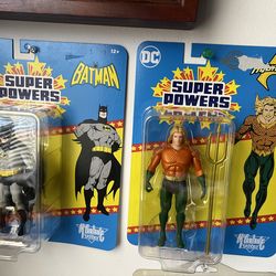 Batman and Aquaman figures new $10 each