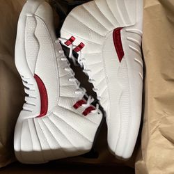 Jordan 12 Retro White University Red Men’s 10