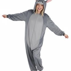 Donkey Eeyore Adult Jumpsuit Costume XL / Traje de Burro Adulto XG 