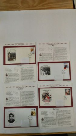 Pope John Paul II Original FDC Collection (24pcs)