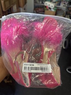 Girl pink heel sandal