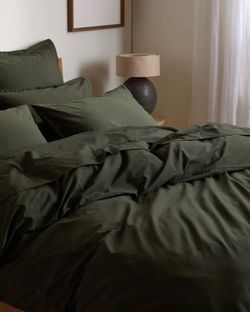 Parachute Brushed Cotton Duvet and Pillow Cases - Evergreen