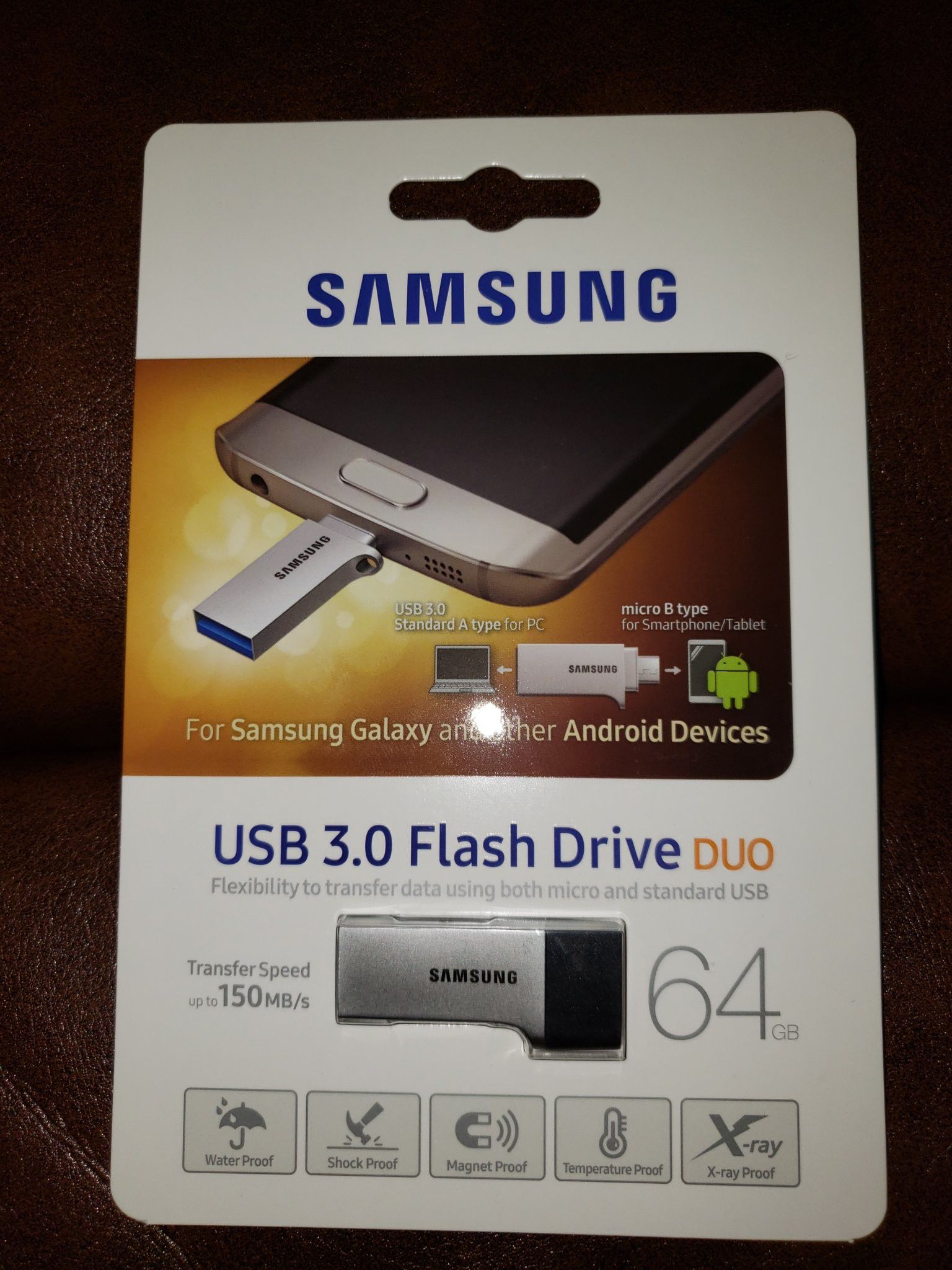 New Samsung USB 3.0 Flash Drive Duo 128GB