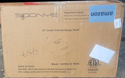 Soonye 30" Under Cabinet Range Hood