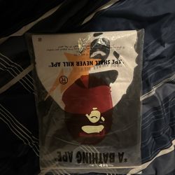 Bape Black T- Shirt With White Logo