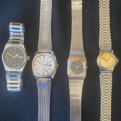 4  Quartz Recycled  Watches 