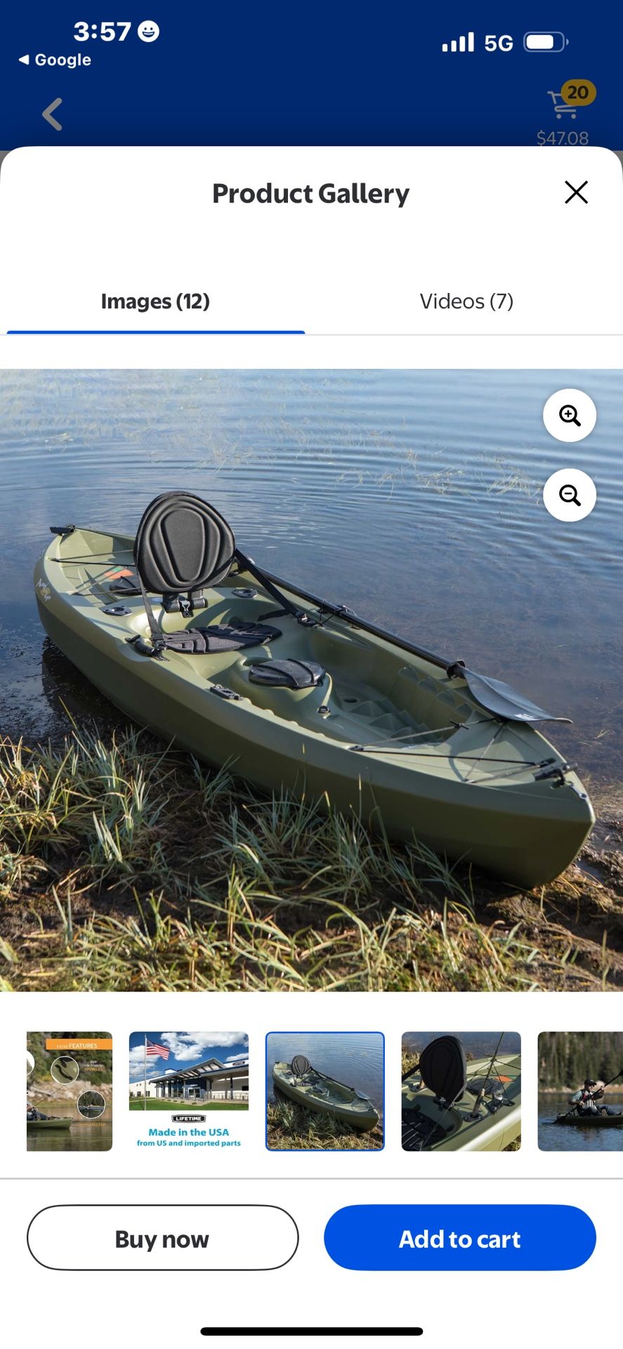 10 Ft Lifetime kayak