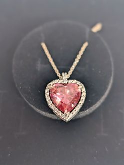 Pink Heart Necklace from Pandora