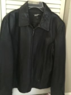 Fashion woman leather jacket