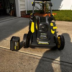 Lawn Mover Cordless Electric 40V Ryobi Brushless 20in