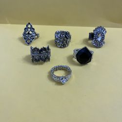 Paparazzi Adjustable Rings Set Of 6