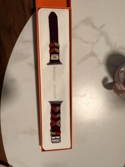 Apple Watch Hermes Band Rouge H Bridon Single Tour