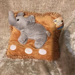 Raised Elephant Pillow 