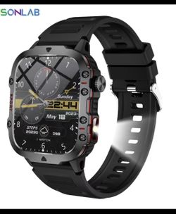 New Smart Watch With LED Flashlight ...