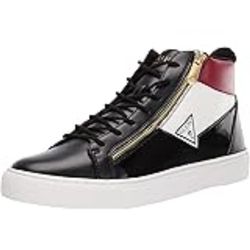 Guess Mens GMBari-C High Top Sneakers Zipper Shoes Black Size 9.5