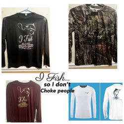 Dark Colors Fishing Long Sleeve Shirt
