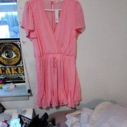 Women's Large Francesca's Pink Dress