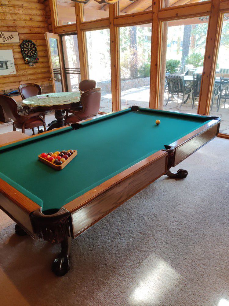 Beautiful 8 ft. Custom Pool Table 