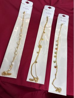 Stainless steel  foot bracelet with 14k gold bath