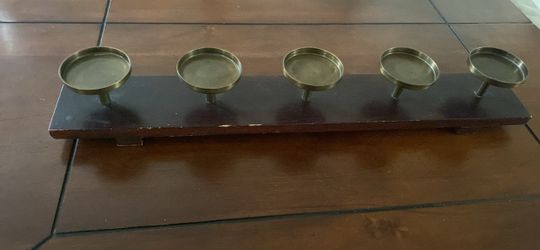 Vintage brass candle holder