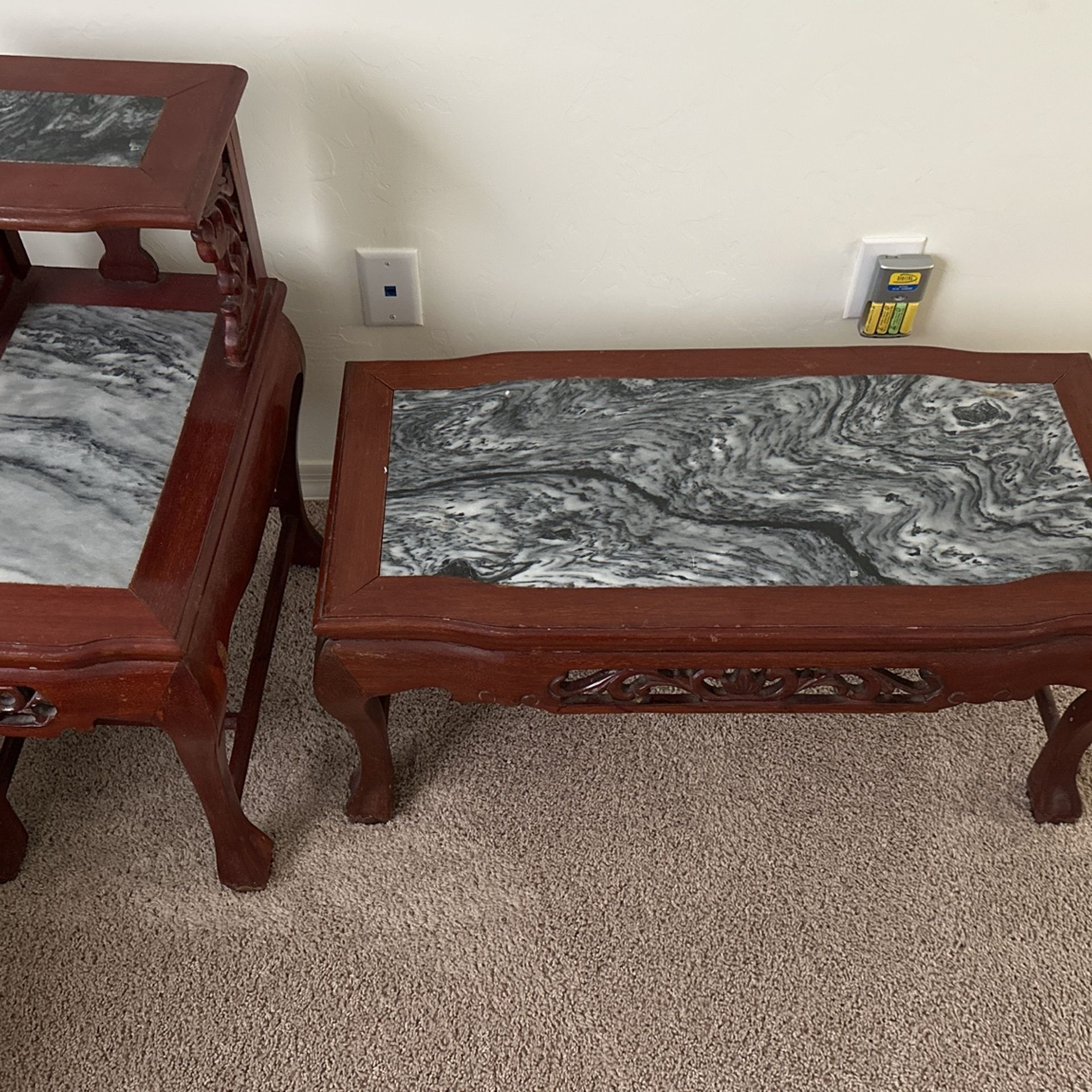 Antique Center With Side Table
