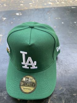 NEW ERA 9FORTY A-FRAME MLB WS 24 LOS ANGELES DODGERS GREEN / GRAY UV SNAPBACK