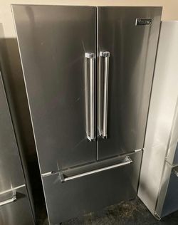 Viking 3-Door Refrigerator Stainless Steel