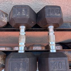 Weights 30 lbs dumbbells