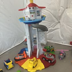 Paw Patrol Ultimate Toy Bundle – Lookout Tower, Ultimate Fire Truck, Rubble’s Construction Truck + Vehicles