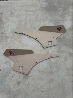 GAM Can am Maverick X3 2017-23 Side Racing Number Plates Holder Pair