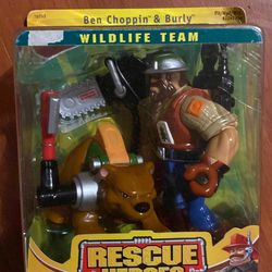 Vintage Rescue Heroes Ben Choppin and Burly