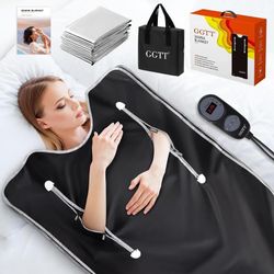 GGTT INFRARED SAUNA BLANKET Infrared Sauna Blanket Timer, 6ft x2 65 ft