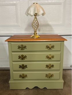 Vintage Wooden Nightstand ( One)