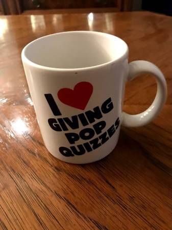 Shoebox Greetings I (Heart) Giving Pop Quizzes Coffee Mug