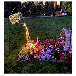 BRAND NEW IN BOX Solar Watering Can Lights, Large Retro Metal Hanging Solar Lights Outdoor Waterproof, Gifts for Women Mom Grandma Birthday Christmas,