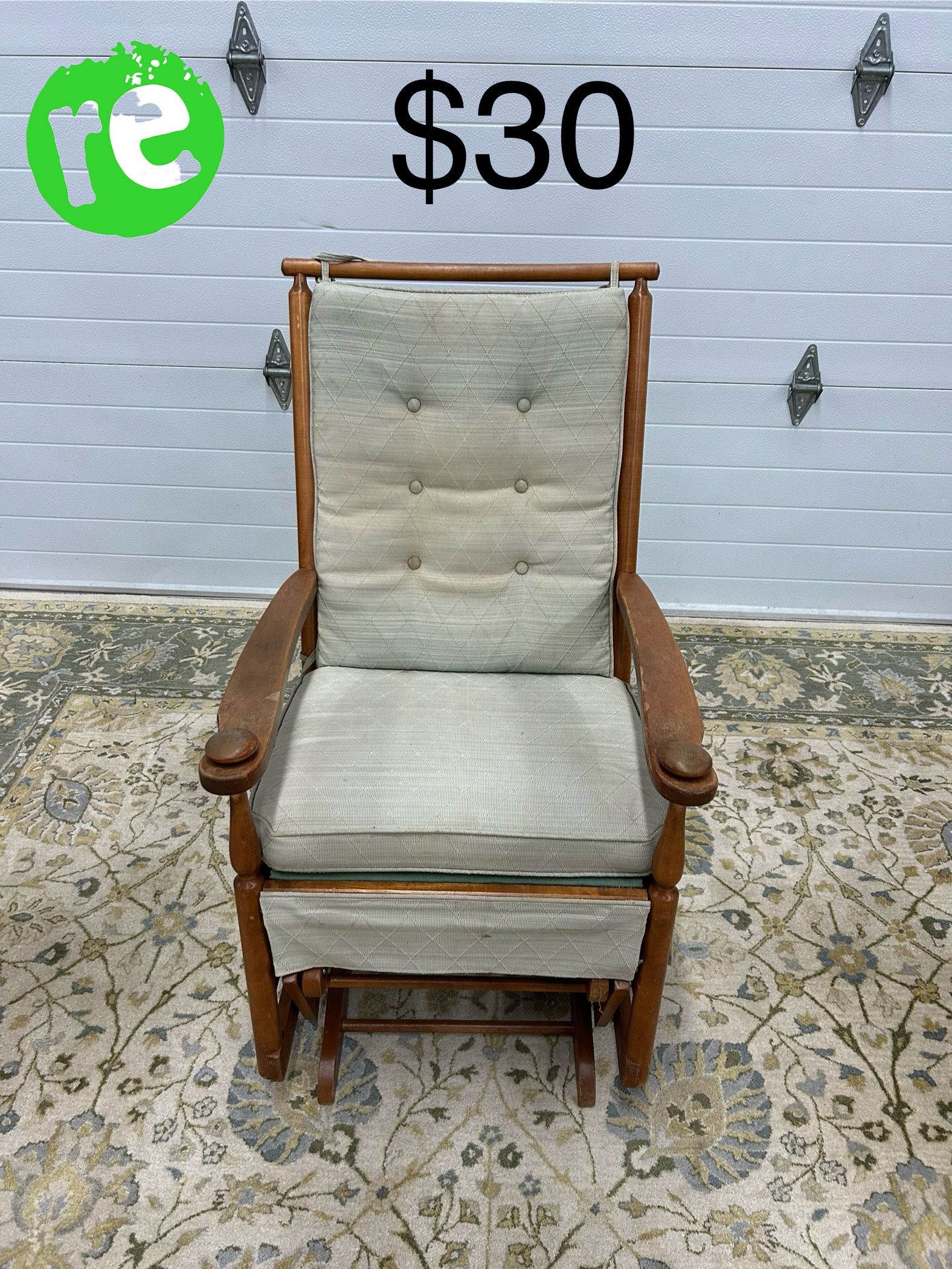 Vintage Wooden Rocking Chair
