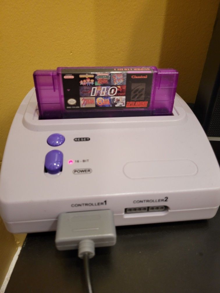 Super NINTENDO with 110 GAME CARTRIDGE