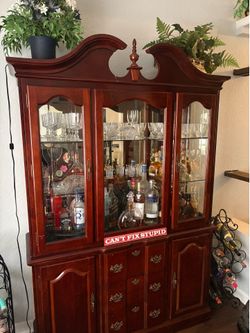 China cabinet and heavy coffee table