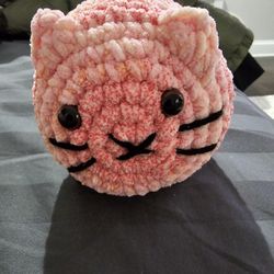 Handmade Crochet Pinky The Cat