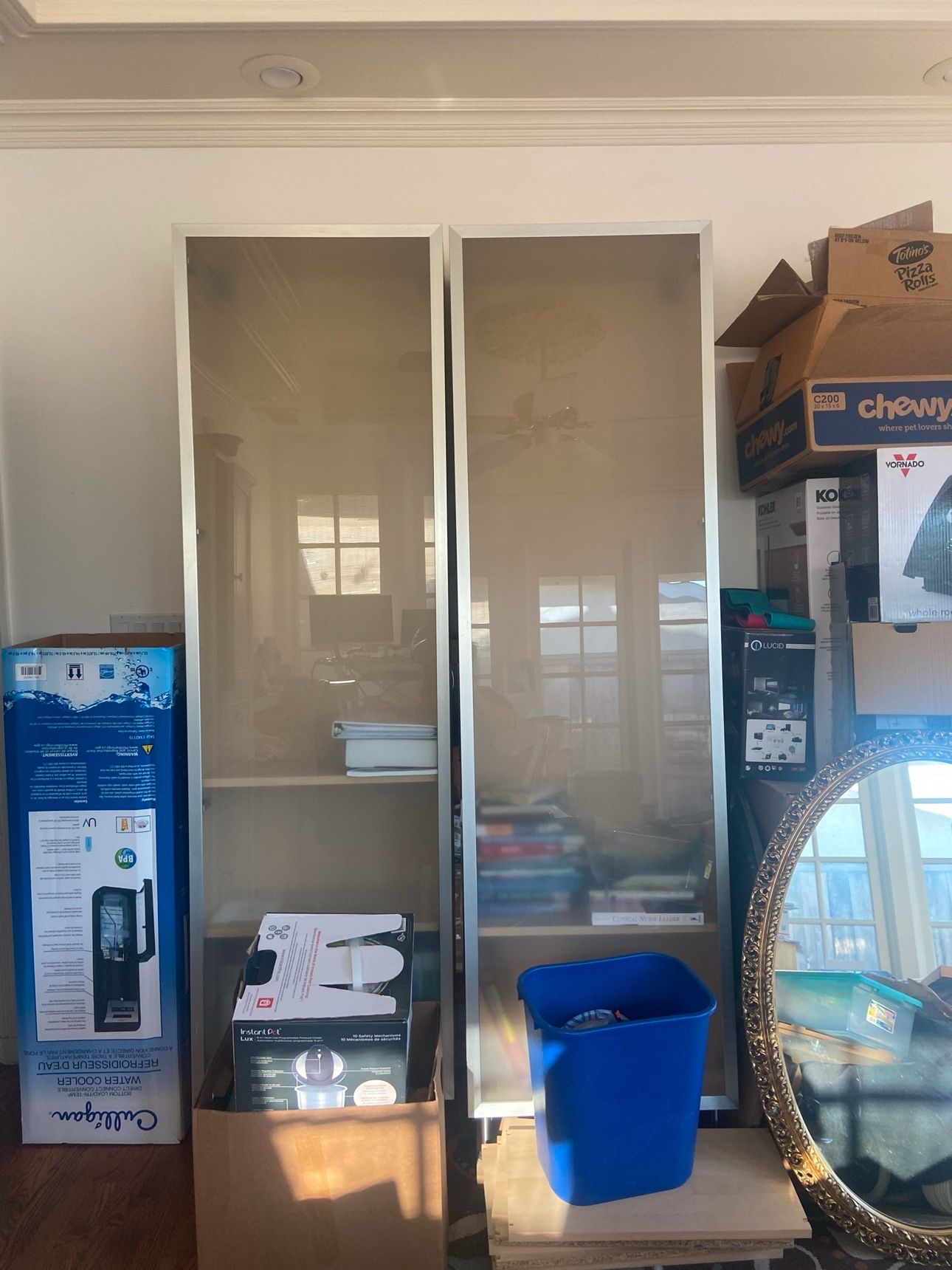 2 Ikea Tall Cabinets Like New