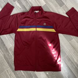 Vintage Fossil Stripe Track Suit Jacket Size XL