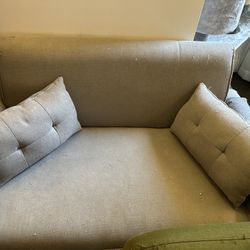 Gray Loveseat (4 ft wide)