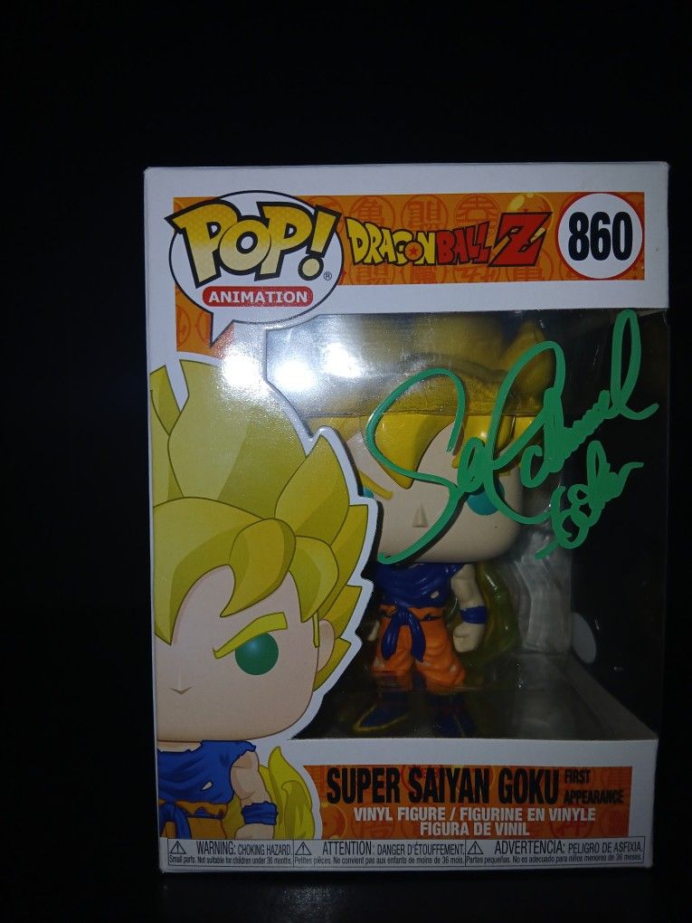 Signed Goku Funko Pop