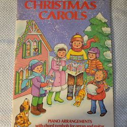 Music-Vintage 1981 Golden Book Christmas Carols Piano Arrangements  Chords Sheet Music Songs