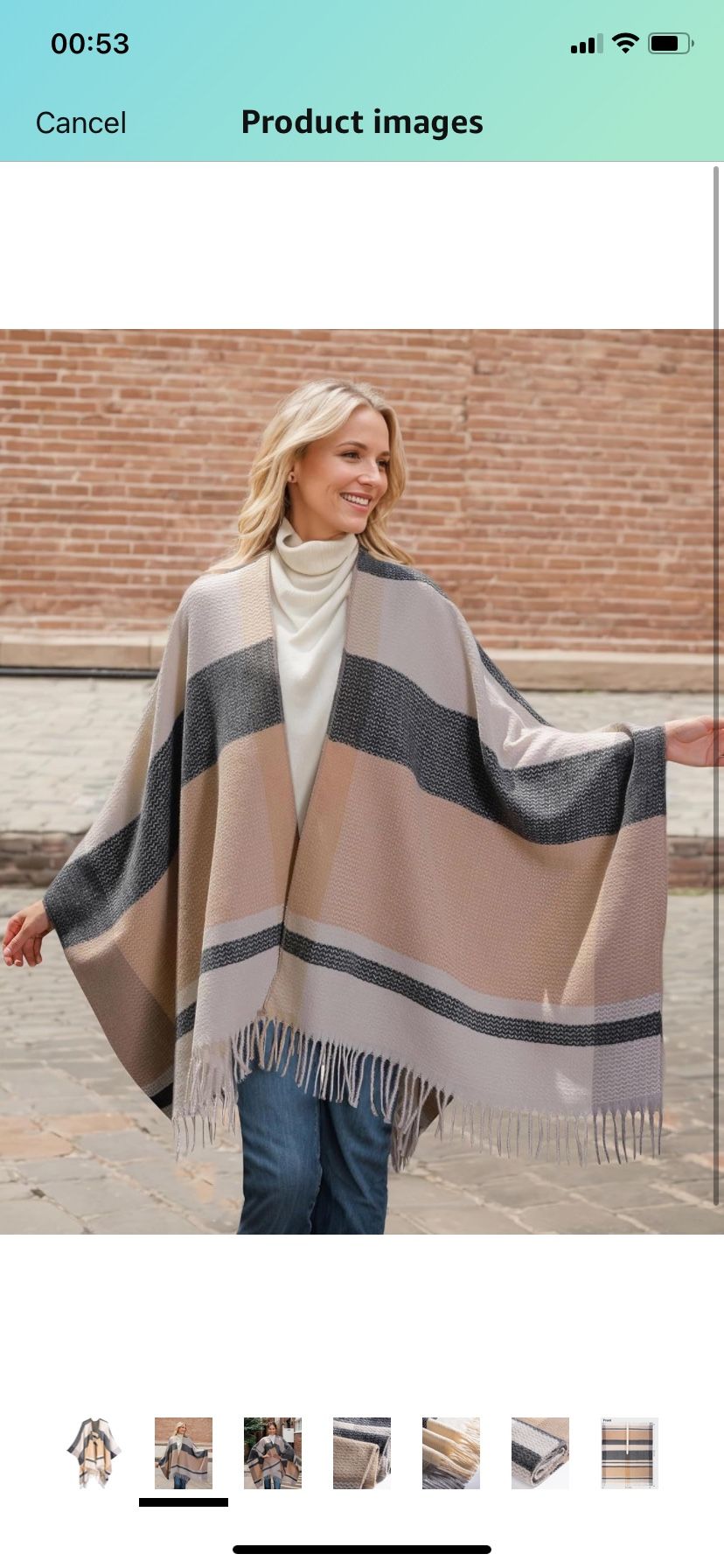 Shawl Wraps Gifts for Women,Warm Poncho Sweater,Tassels Open Front capes, Travel Christmas Gifts for Winter Fall ( please follow my page all brand new