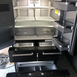 KitchenAid Refrigerator 5 Door Refrigerator Black Steel 