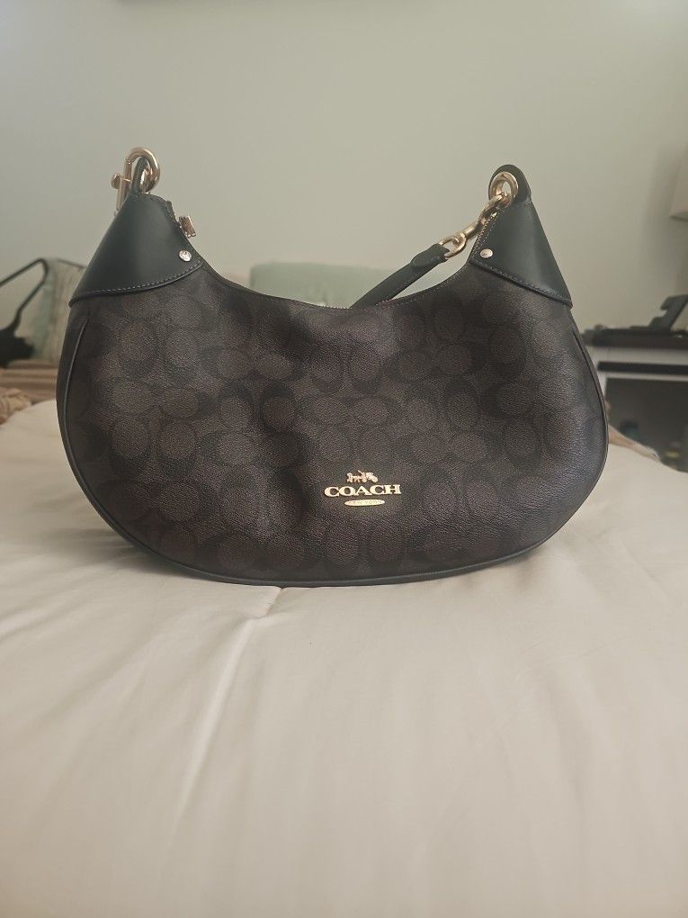 Coach,brown/black Mara Hobo Purse