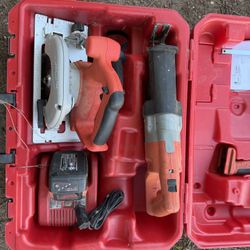 MILWAUKEE KIT CORDLESS TOOL KIT ( SAW, SAWZALL AND MULTIUSE TOOL) 